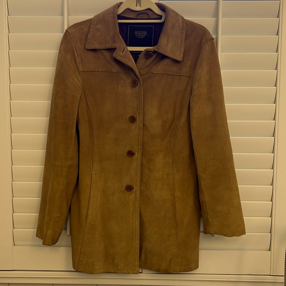 Coach Tan Leather Jacket